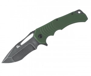 Нож складной Fox Knives Hugin 10 см, сталь 440C, рукоять G10, Green