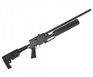 Пневматическая винтовка Kuzey K60 Tactical (пластик, телескоп. приклад, PCP, ★3 Дж) 5,5 мм