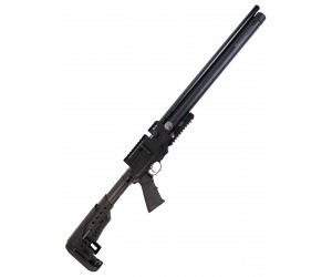Пневматическая винтовка Kuzey K60 Tactical (пластик, телескоп. приклад, PCP, ★3 Дж) 5,5 мм