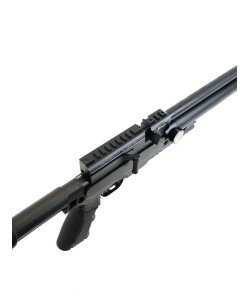 Пневматическая винтовка Kuzey K60 Tactical (пластик, телескоп. приклад, PCP, ★3 Дж) 5,5 мм