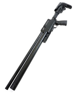 Пневматическая винтовка Kuzey K60 Tactical (пластик, телескоп. приклад, PCP, ★3 Дж) 6,35 мм