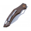 Нож складной Fox Knives FoxEdge Sparrow 8 см, сталь 9Cr13MoV, рукоять Aluminium, Bronze - фото № 2