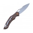 Нож складной Fox Knives FoxEdge Sparrow 8 см, сталь 9Cr13MoV, рукоять Aluminium, Bronze - фото № 4