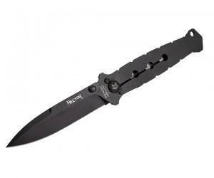 Нож складной Fox Knives Hector 8,5 см, сталь Bohler N690, рукоять Steel, Black