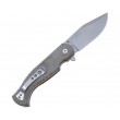 Нож складной Fox Knives Eastwood Tiger 9,5 см, сталь D2, рукоять Micarta, Green - фото № 2