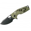 Нож складной Fox Knives Suru 6 см, сталь Bohler N690, рукоять Aluminium, Green - фото № 1