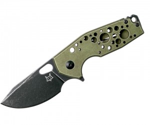 Нож складной Fox Knives Suru 6 см, сталь Bohler N690, рукоять Aluminium, Green