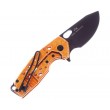 Нож складной Fox Knives Suru 6 см, сталь Bohler N690, рукоять Aluminium, Orange - фото № 2