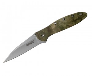 Нож складной Kershaw Leek 7,5 см, сталь 14C28N, Алюминий Camouflage