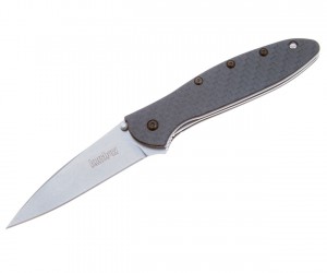 Нож складной Kershaw Leek 7,5 см, сталь CPM 154, Carbon Black