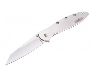 Нож складной Kershaw Random Leek 7,5 см, сталь 14C28N, Stainless Steel Gray