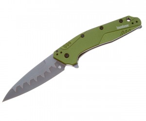 Нож складной Kershaw Dividend 7,6 см, сталь D2/N690, T-6 Aluminium Olive