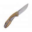 Нож складной Kershaw Tumbler Sprint Run 8,3 см, сталь D2, рукоять Латунь Bronze - фото № 2