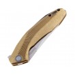 Нож складной Kershaw Tumbler Sprint Run 8,3 см, сталь D2, рукоять Латунь Bronze - фото № 3