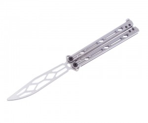 Нож-бабочка Kershaw Lucha 11,7 см, сталь Sandvik 14C28N, рукоять Steel Silver