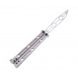 Нож-бабочка Kershaw Lucha 11,7 см, сталь Sandvik 14C28N, рукоять Steel Silver - фото № 2