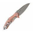 Нож складной Kershaw Natrix Mini 7 см, сталь D2, рукоять Медь Copper - фото № 2