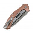 Нож складной Kershaw Natrix Mini 7 см, сталь D2, рукоять Медь Copper - фото № 4
