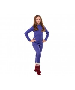 Термобелье детское Junior NordKapp SAMPO 6497V (1-й слой, фиолетовый/голубой)