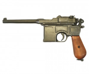 |Уценка| Макет пистолет Маузер, с деревянной кобурой-прикладом (Германия) DE-1025 (№ 478-УЦ)