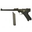 |Уценка| Страйкбольный пистолет WE Luger P08 8” Black (WE-P003) (№ 482-УЦ) - фото № 3