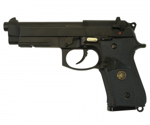 |Уценка| Страйкбольный пистолет WE Beretta M9A1 Rail Black (WE-M008) (№ 486-УЦ)