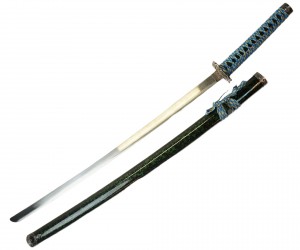 |Уценка| Самурайский меч Катана (ножны зеленый мрамор) (№ 489-УЦ)