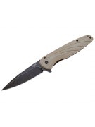 Нож складной Ontario Shikra 8,1 см, сталь Aus 8, рукоять Micarta Brown
