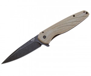 Нож складной Ontario Shikra 8,1 см, сталь Aus 8, рукоять Micarta Brown
