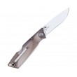 Нож складной Ontario Wraith Ice Series 6,7 см, сталь 1.4116, рукоять Пластик Grey - фото № 2