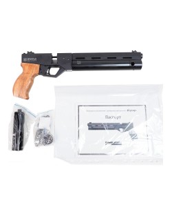 Пневматический пистолет «Корсар» D32 дерев. рукоять, ствол 240 мм (PCP, редуктор) 5,5 мм 