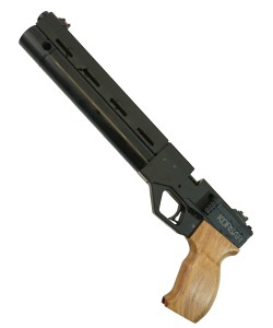 Пневматический пистолет «Корсар» D32 дерев. рукоять, ствол 240 мм (с прикладом, PCP, редуктор) 6,35 мм