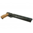 Пневматический пистолет «Корсар» D32 деревянная рукоять, ствол 240 мм (с прикладом, PCP) 6,35 мм - фото № 5