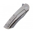 Нож складной Ontario Carter Prime 8,6 см, сталь D2, рукоять 6Al4V Titanium Grey - фото № 3