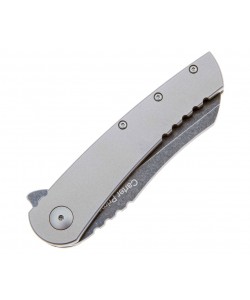 Нож складной Ontario Carter Prime 8,6 см, сталь D2, рукоять 6Al4V Titanium Grey