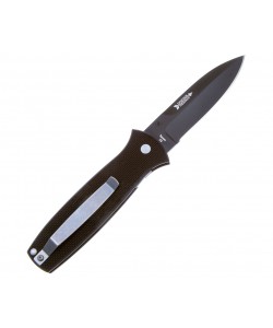 Нож складной Ontario Arrow 9,2 см, сталь D2 Black, рукоять G10 Black