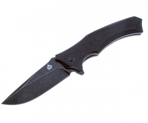 Нож складной QSP Knife Sthenia 8,9 см, сталь 440C, рукоять G10 Black