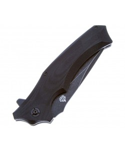 Нож складной QSP Knife Sthenia 8,9 см, сталь 440C, рукоять G10 Black