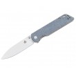 Нож складной QSP Knife Parrot 8,2 см, сталь D2, рукоять Micarta Grey - фото № 1