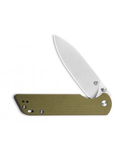 Нож складной QSP Knife Parrot 8,2 см, сталь D2, рукоять Micarta Green