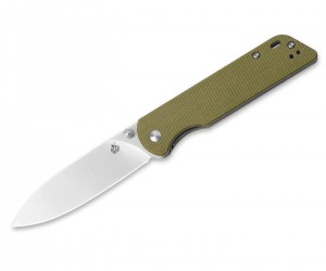 Нож складной QSP Knife Parrot 8,2 см, сталь D2, рукоять Micarta Green