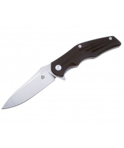 Нож складной QSP Knife Pangolin 9,5 см, сталь D2, рукоять G10 Black