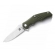 Нож складной QSP Knife Pangolin 9,5 см, сталь D2, рукоять G10 Green - фото № 1
