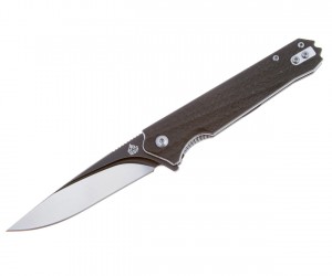 Нож складной QSP Knife Mamba 8,9 см, сталь VG10, рукоять Carbon Black
