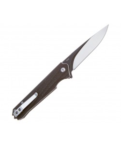 Нож складной QSP Knife Mamba 8,9 см, сталь VG10, рукоять Carbon Black