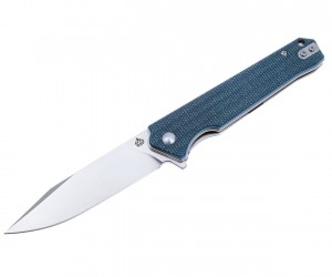 Нож складной QSP Knife Mamba V2 8,9 см, сталь D2, рукоять Micarta Blue