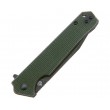 Нож складной QSP Knife Mamba V2 Blackwash 8,9 см, сталь D2, рукоять Micarta Green - фото № 3