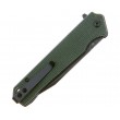 Нож складной QSP Knife Mamba V2 Blackwash 8,9 см, сталь D2, рукоять Micarta Green - фото № 4