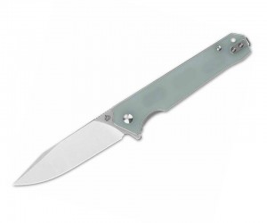 Нож складной QSP Knife Mamba V2 8,9 см, сталь D2, рукоять G10 Jade