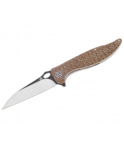 Нож складной QSP Knife Locust 9,8 см, сталь 154CM, рукоять Micarta Brown